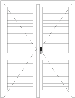 Oblon SLIM 2 canate cu montant